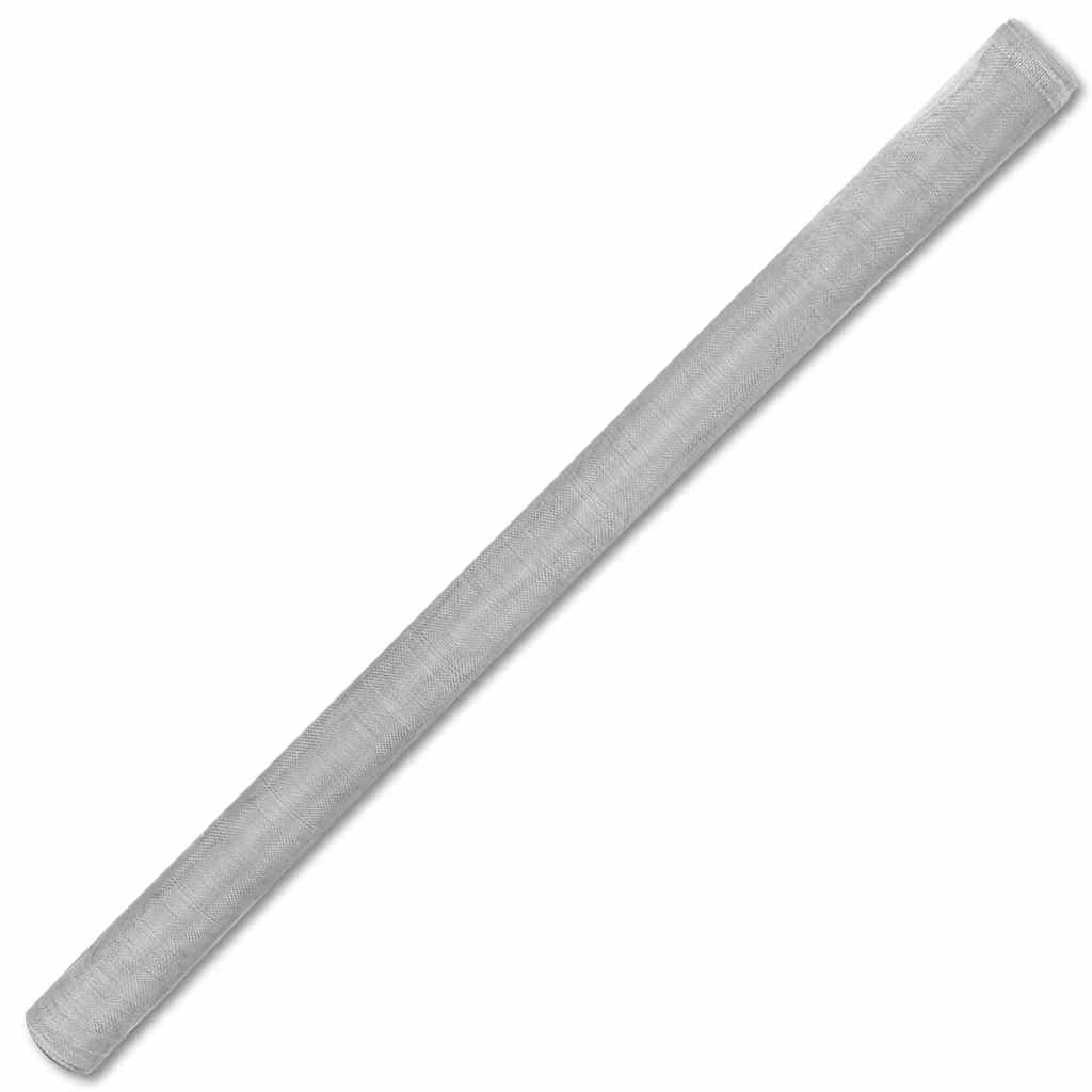 Aluminum Mesh Screen 39.4x196.9 Inch Silver F136633