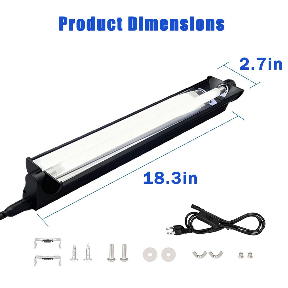 15W 10.0 UVB Reptile Light Fixture 18 Inch Q7812