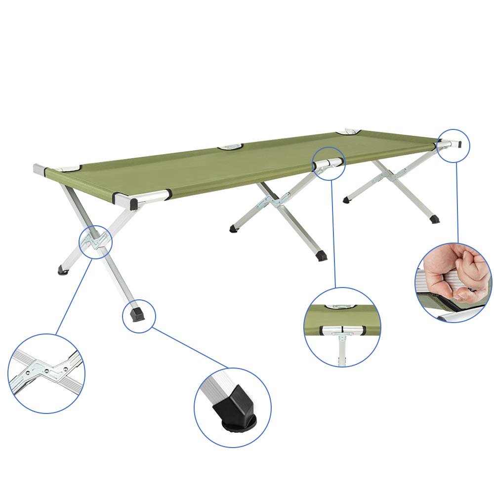 Portable Folding Camping Cot with Carrying Bag A283