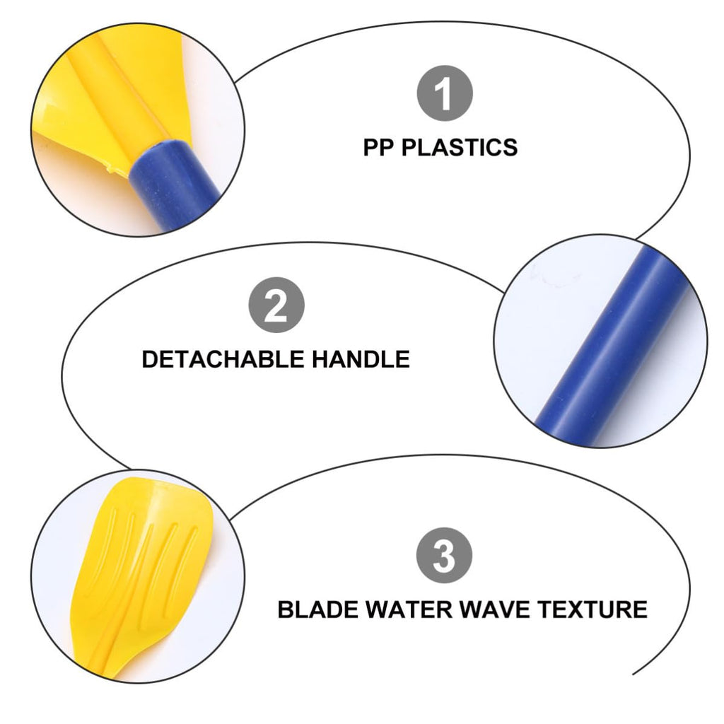 Detachable Plastic Boat Paddle with Aluminum Alloy Poles Q66201