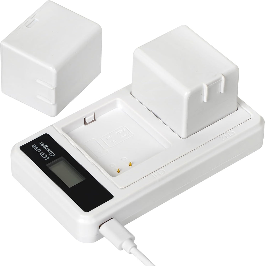 2-Pack Rechargeable 7.2V 2440mAh Lithium-Ion Batteries with Charging Station X973471