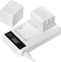 2-Pack Rechargeable 7.2V 2440mAh Lithium-Ion Batteries with Charging Station X973471