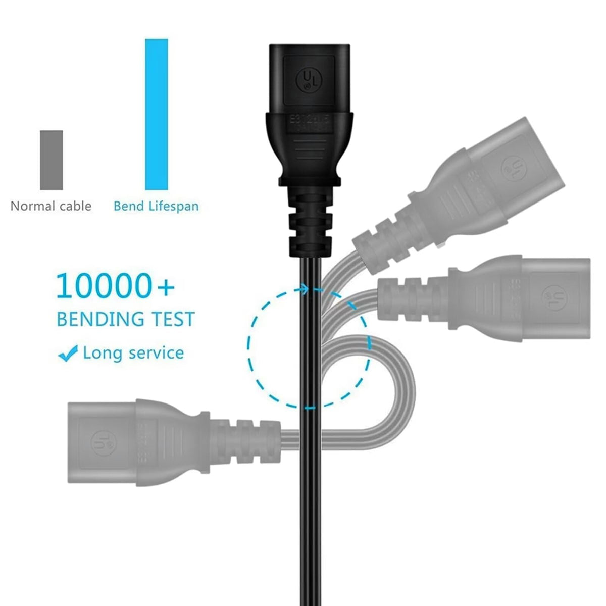 6ft AC Power Cord Cable E2734