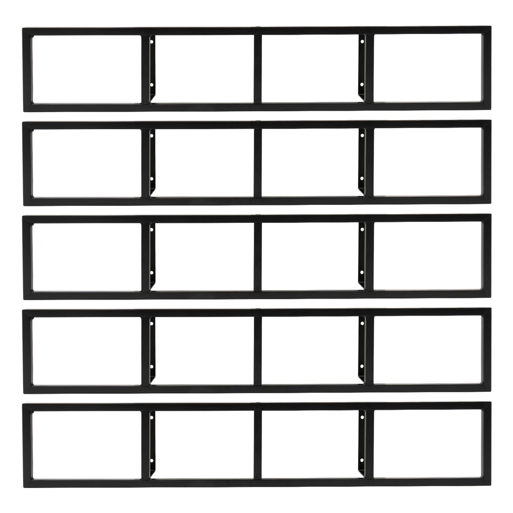 5Pcs Wall Mount Media Storage Rack O749475
