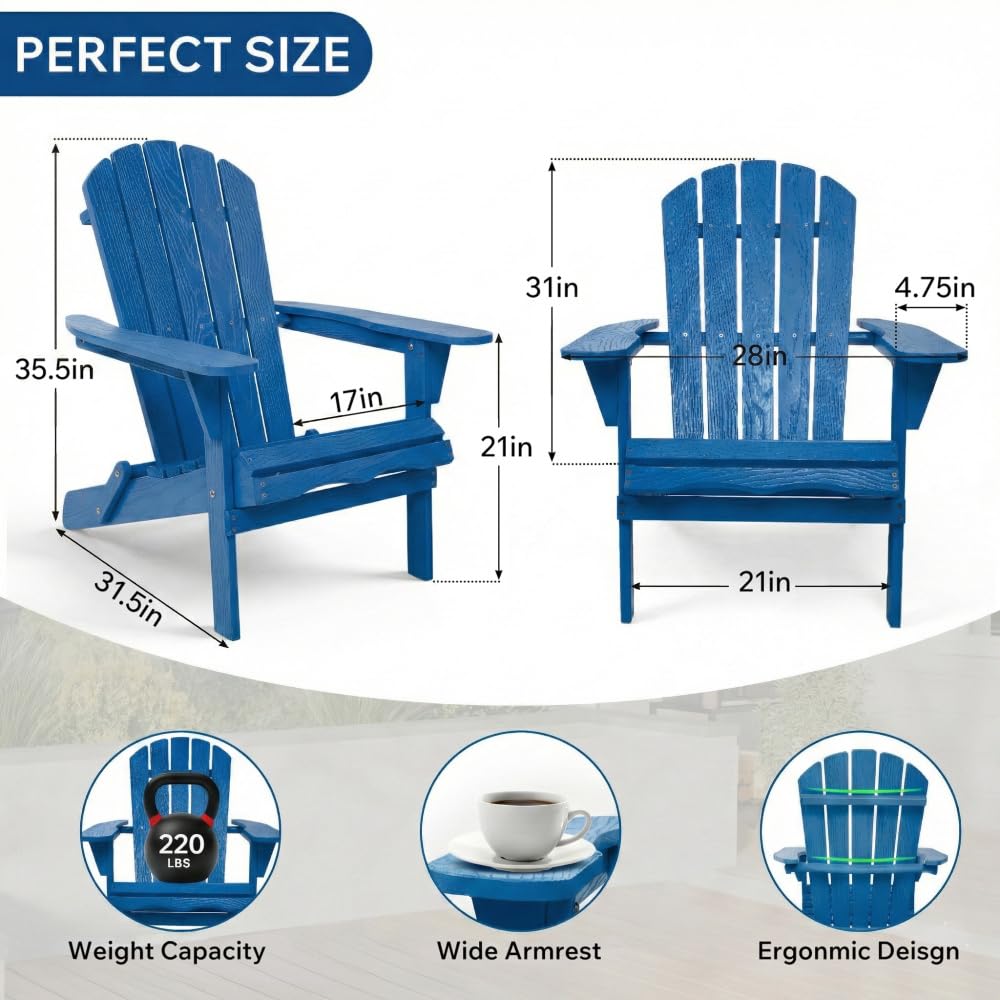 Wood Folding Adirondack Chair X1439