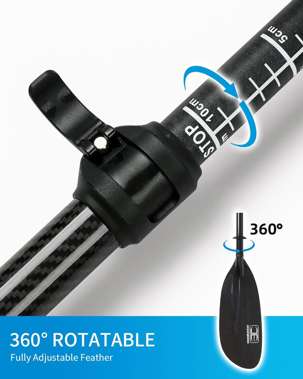 Full Carbon Fiber Adjustable Kayak Paddle I756794