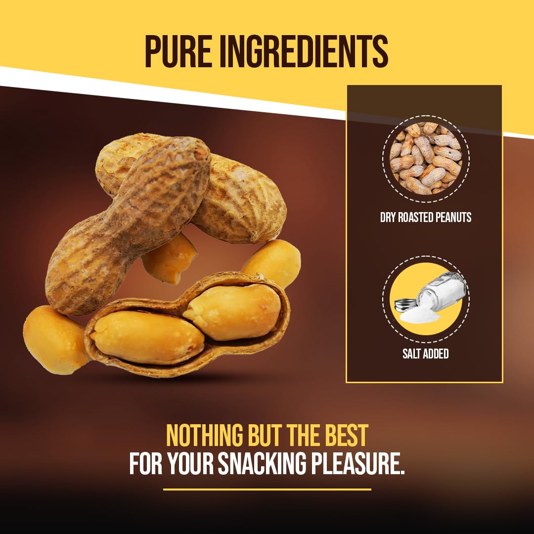 Salted Dry Roasted In Shell Peanuts 2 Pounds H556413
