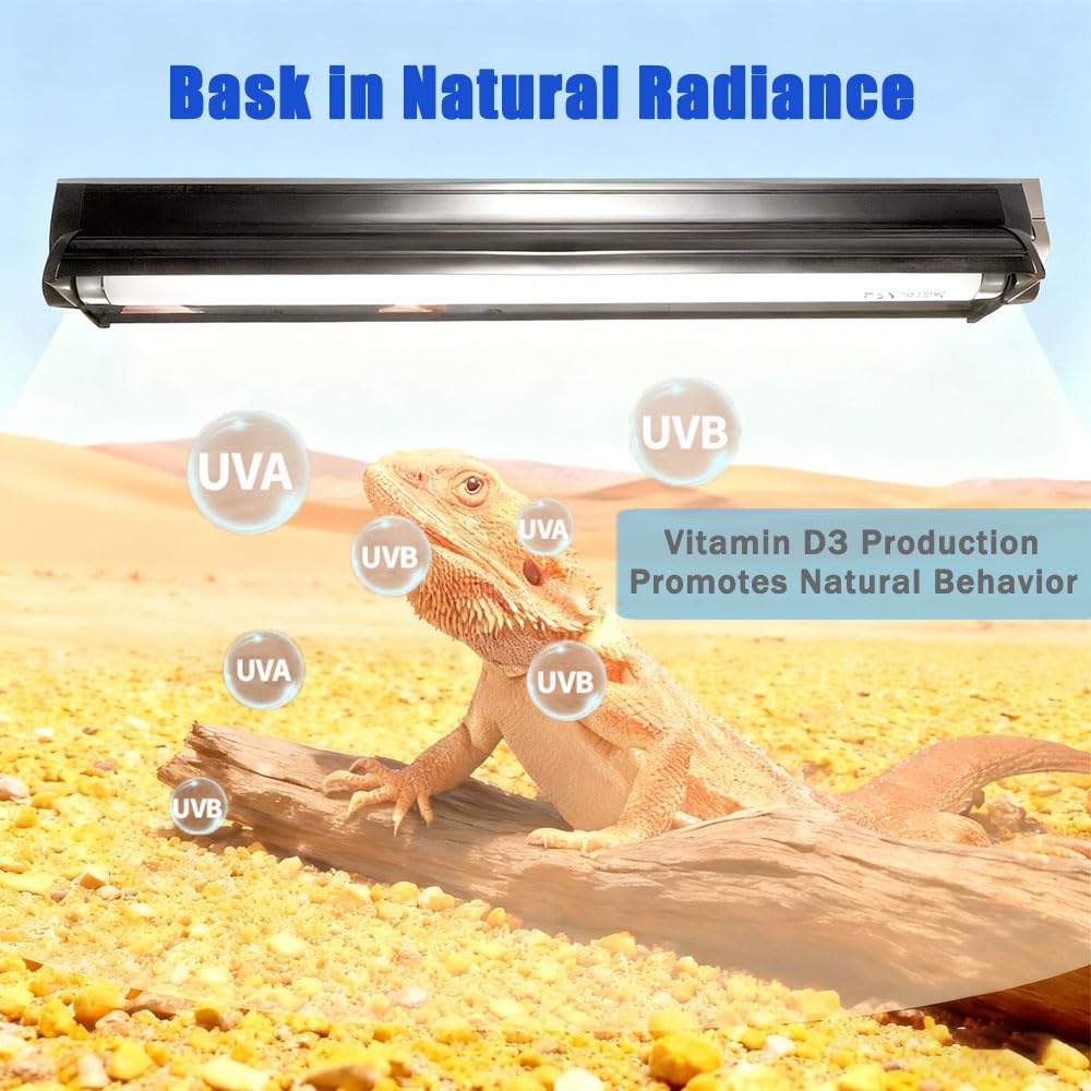 15W 10.0 UVB Reptile Light Fixture 18 Inch Q7812