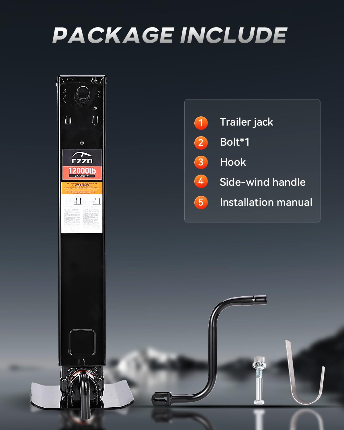 12000lbs Heavy Duty Trailer Jack I94897