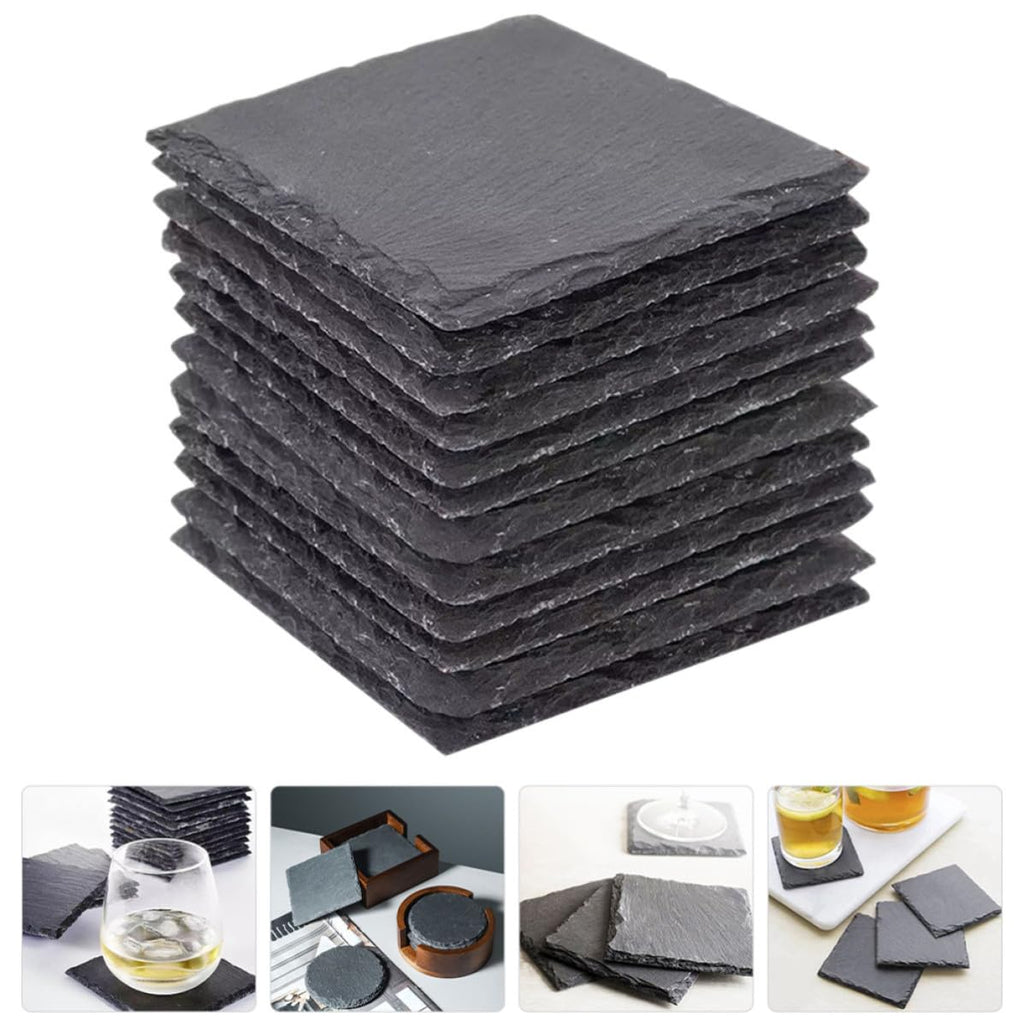 12pcs Natural Stone Drink Coasters G363372