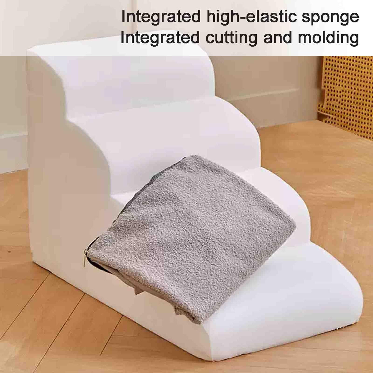 3-Step Non-Slip Dog Stairs with Handle V436