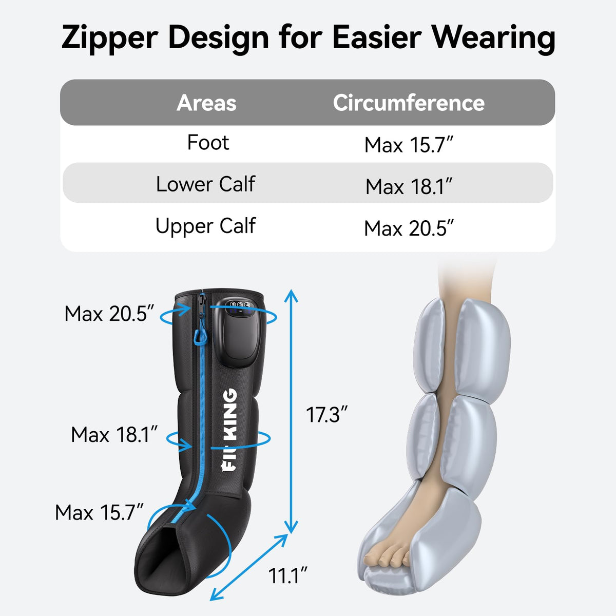 Cordless Foot and Calf Massage Boots D11688