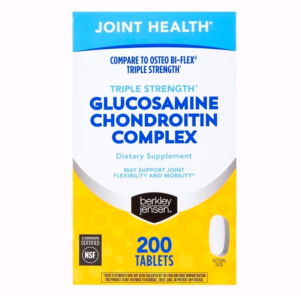 Triple Strength Glucosamine Chondroitin MSM Boswellia Complex 2703 mg Joint Support Supplement 200 Tablets Z1714