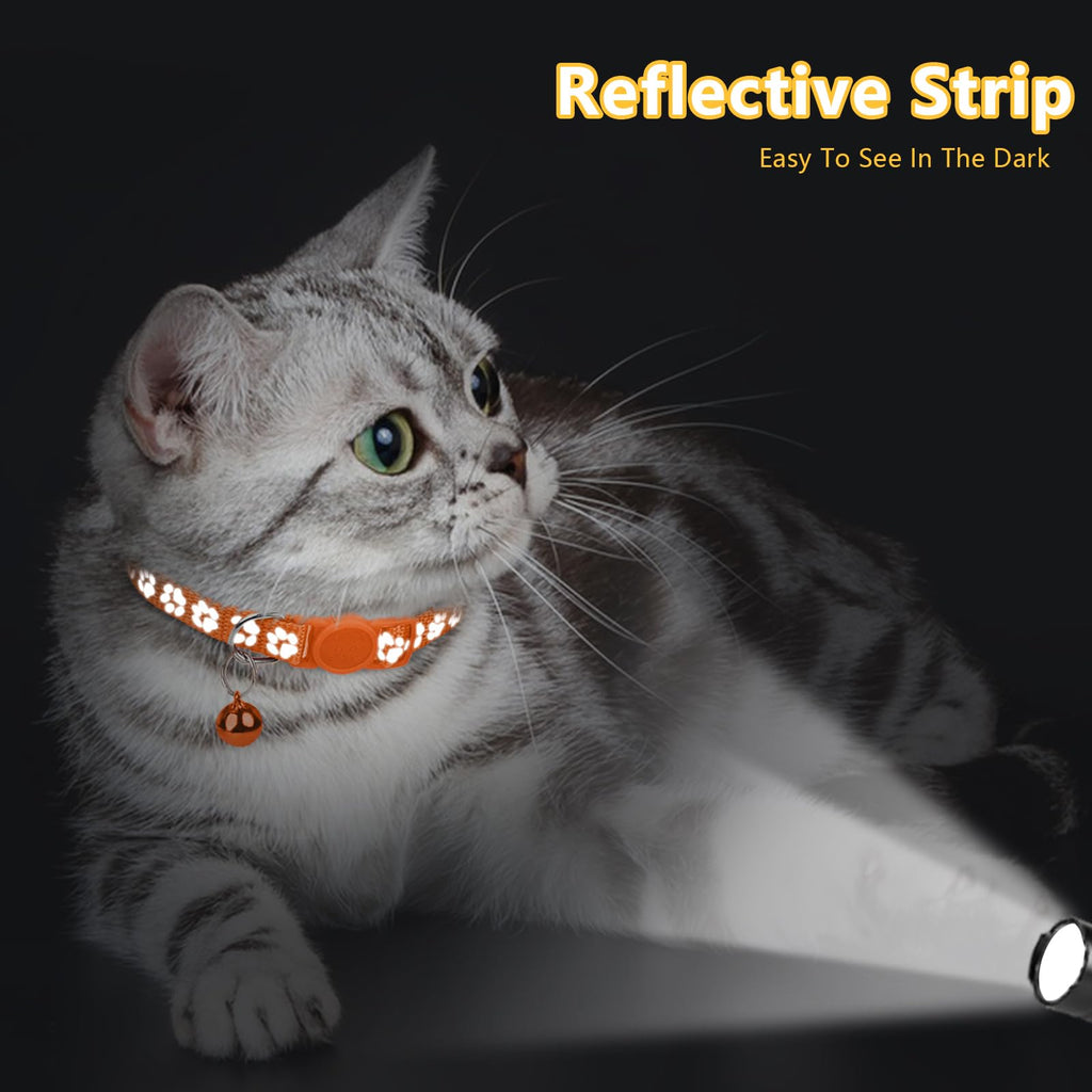 2 Pack Reflective Breakaway Cat Collar with Bell A3118