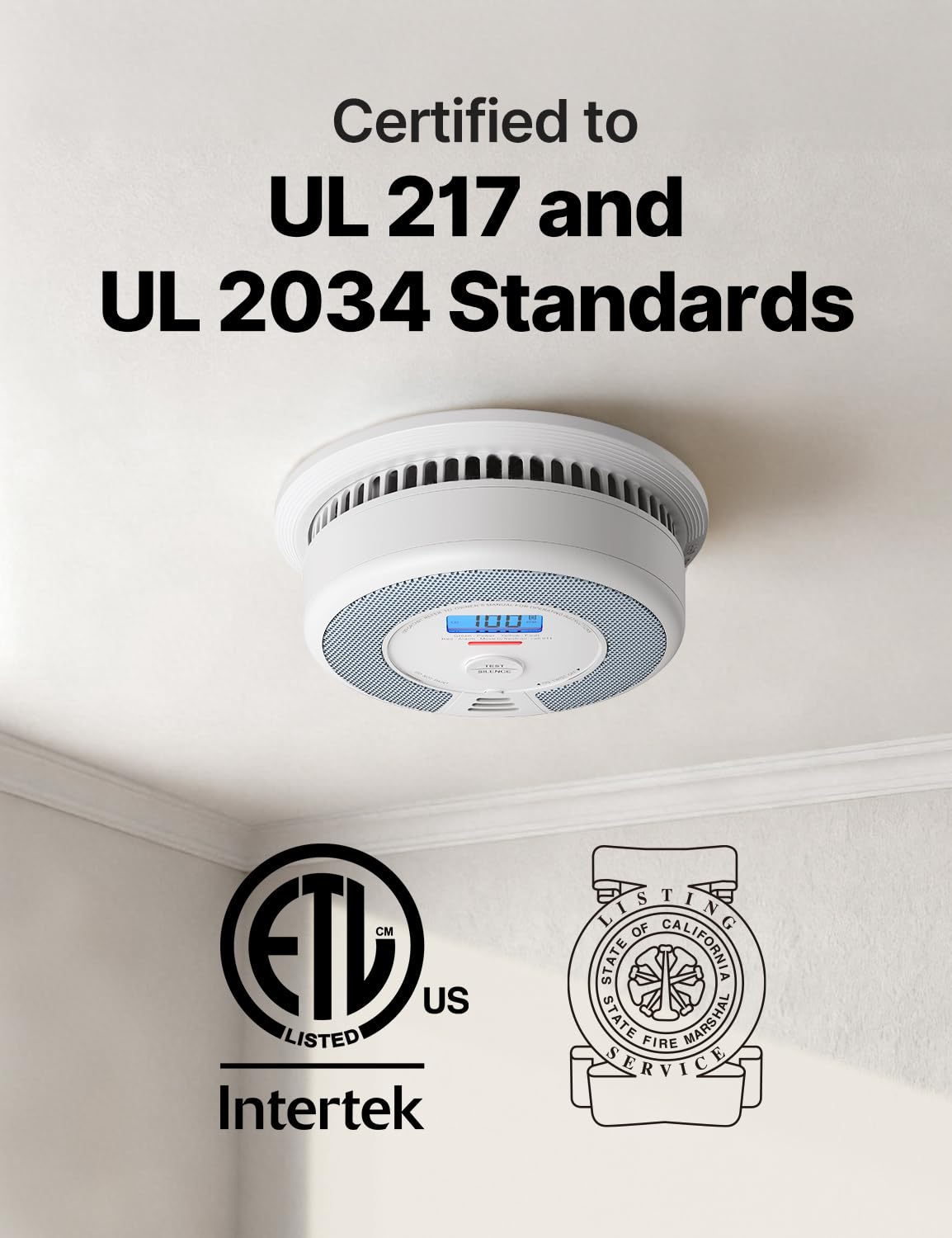 Wireless Combination Smoke and CO Detector 3-Pack E271