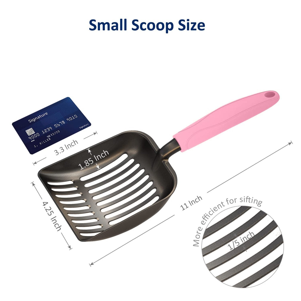 Non-Stick Aluminum Alloy Cat Litter Scoop with Long Handle D75299