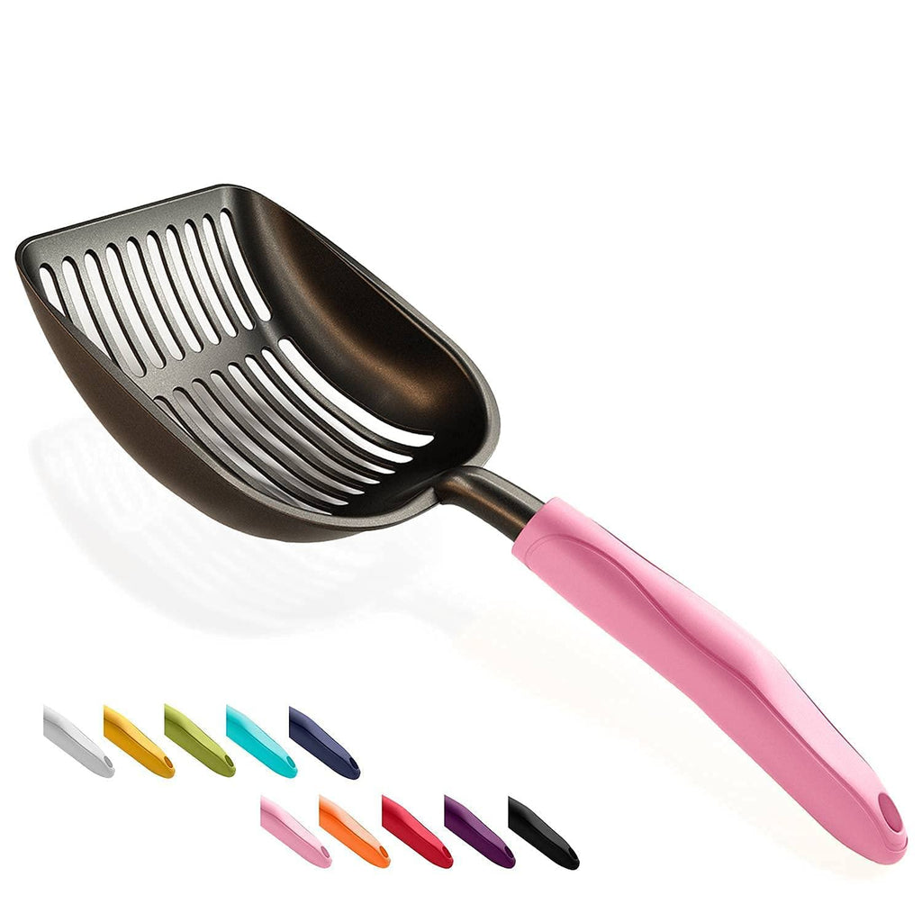 Non-Stick Aluminum Alloy Cat Litter Scoop with Long Handle D75299