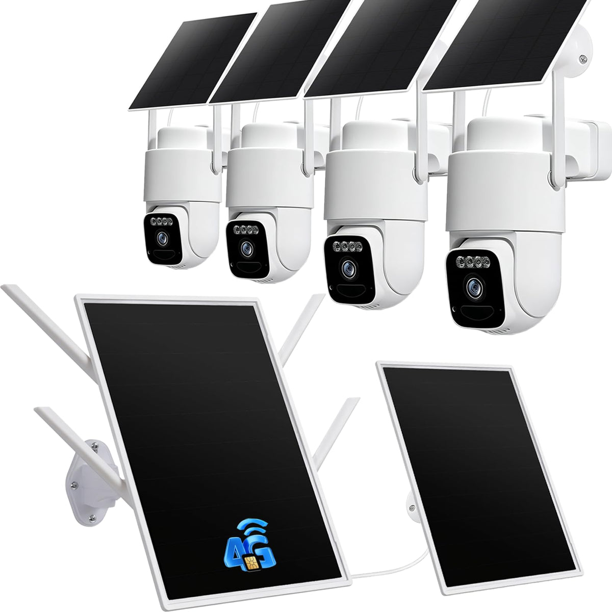 4G Solar Security Camera System with Base Station Q579