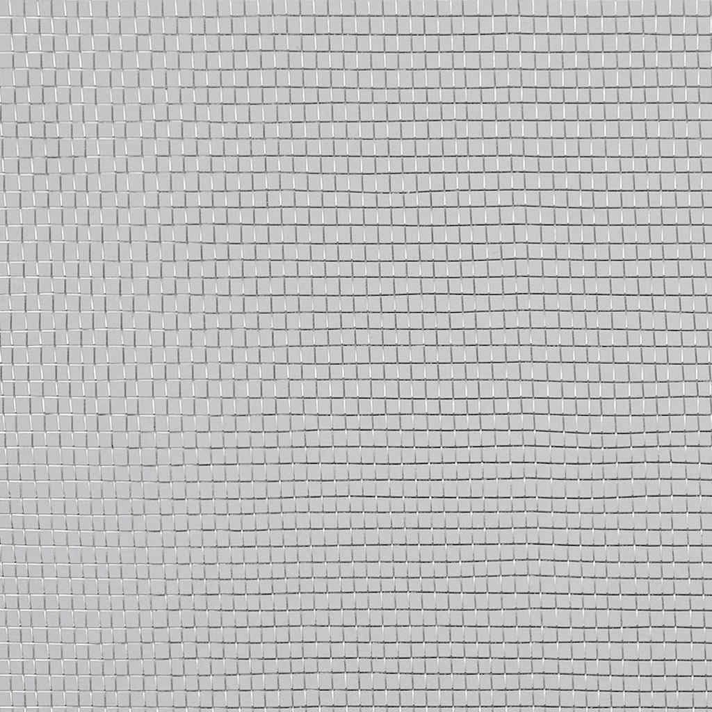 Aluminum Mesh Screen 39.4x196.9 Inch Silver F136633