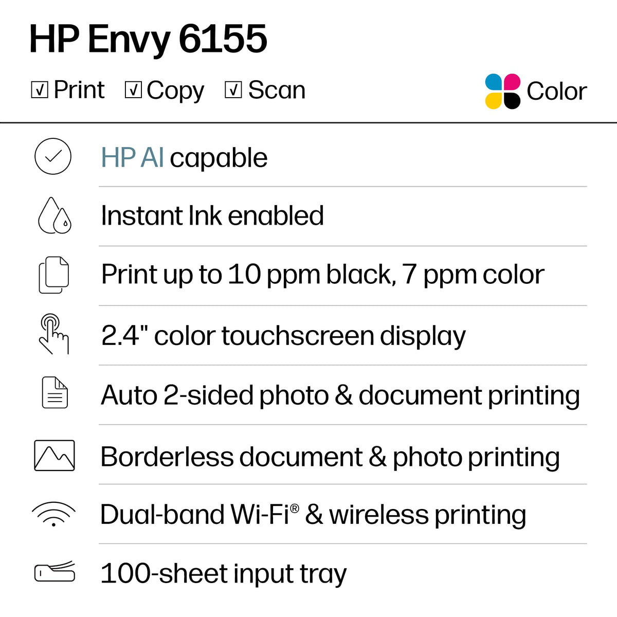 Wireless All-in-One Color Inkjet Printer E341750