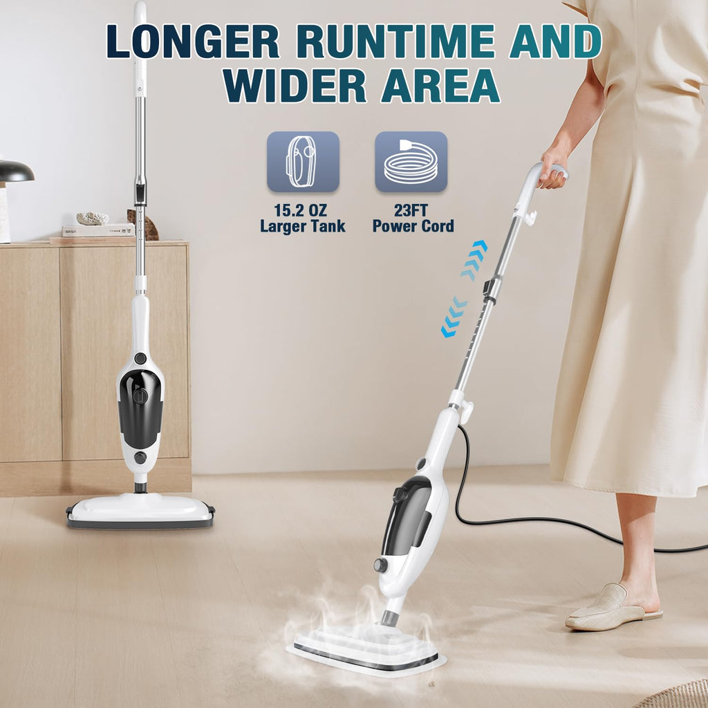 11-in-1 Steam Mop with 15.2 OZ Tank G960585