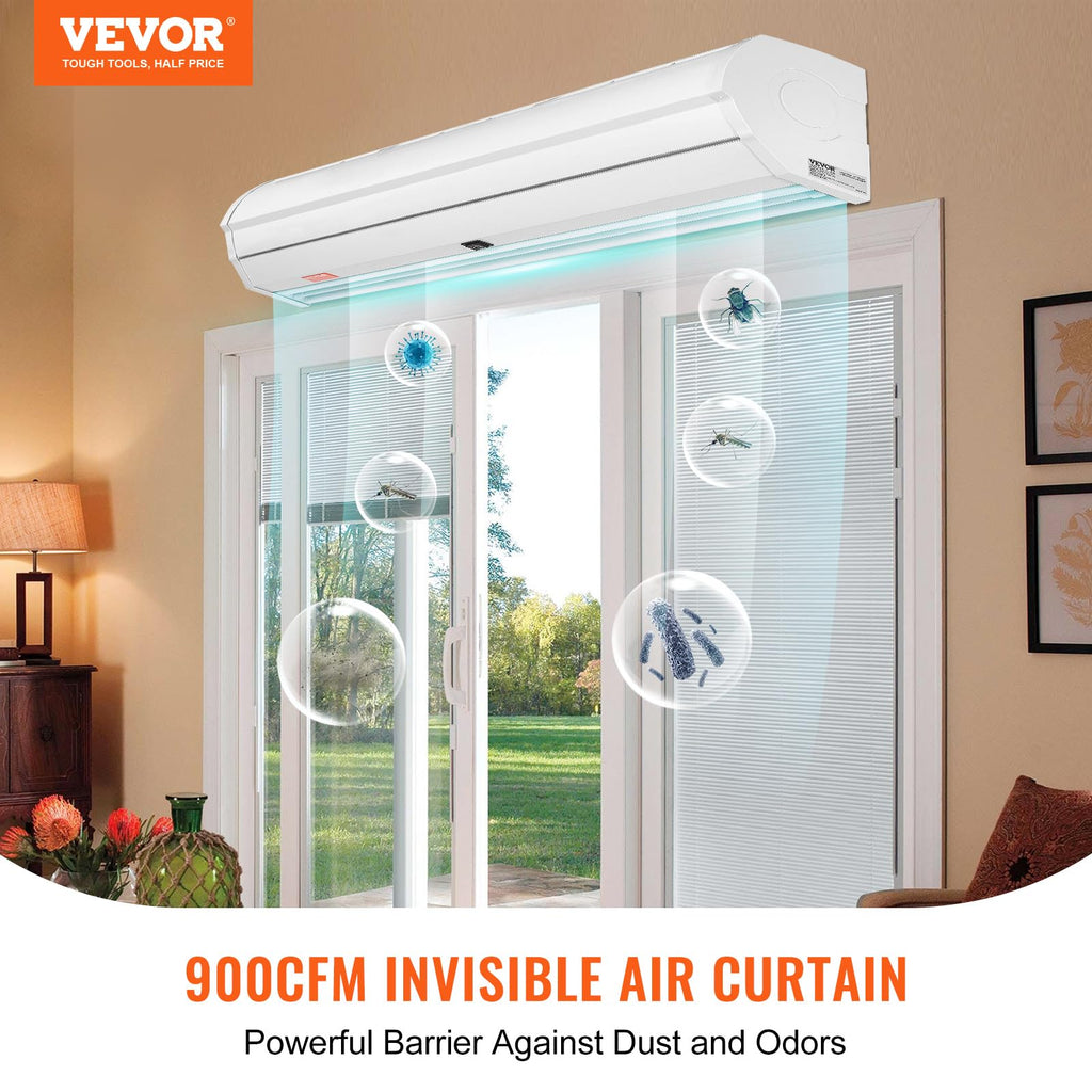 36" Wall Mounted Air Curtain 2 Speeds 900CFM M44532