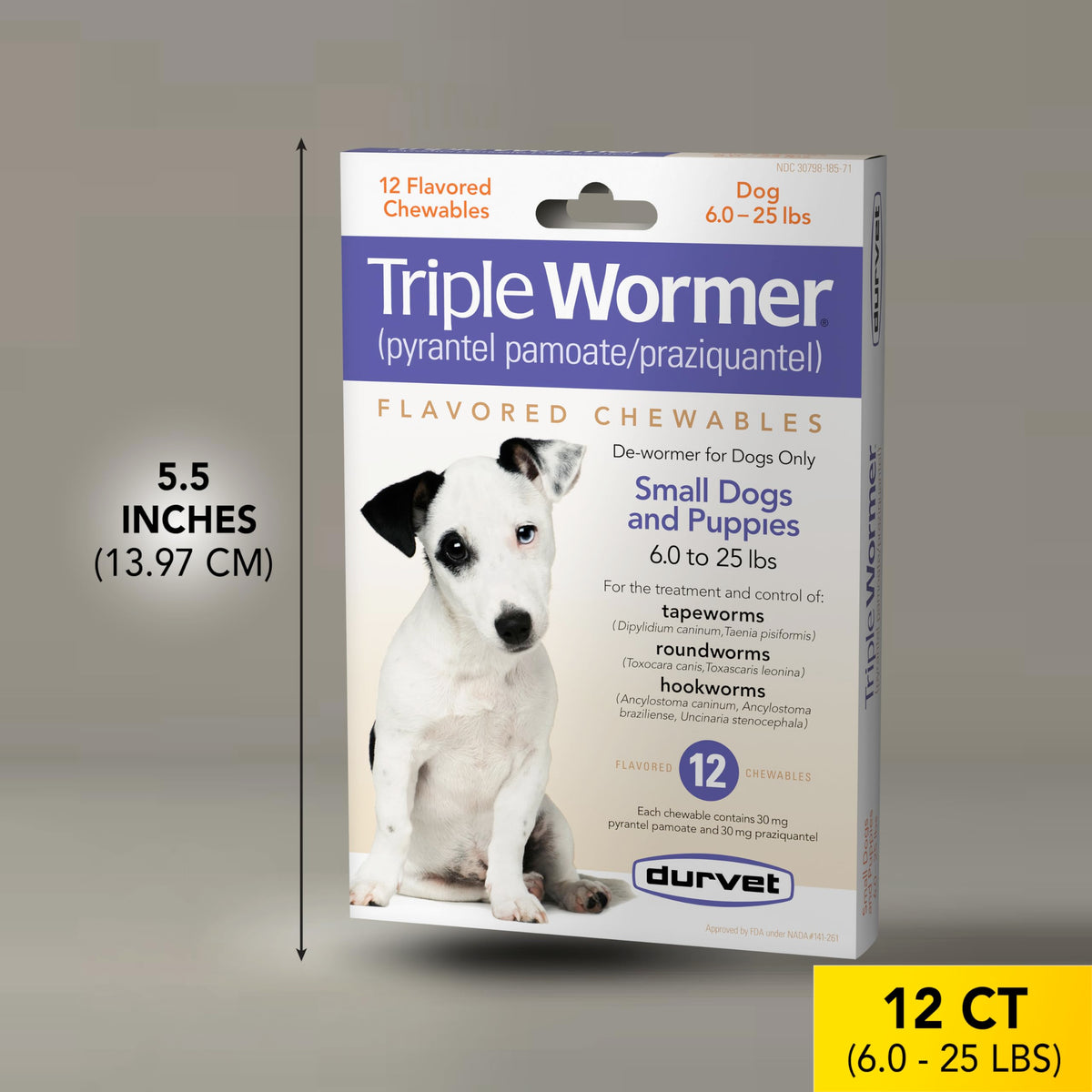 Triple Wormer Tablets for Puppies and Small Dogs W522060