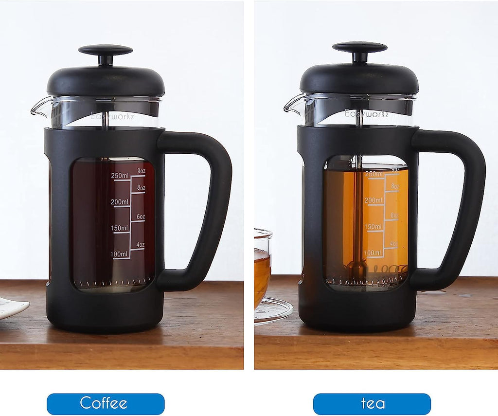 12 oz French Press Coffee Tea Maker with 10g Measuring Spoon M2894