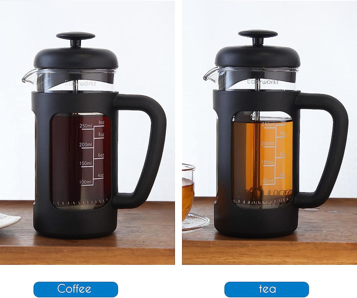 12 oz French Press Coffee Tea Maker with 10g Measuring Spoon M2894