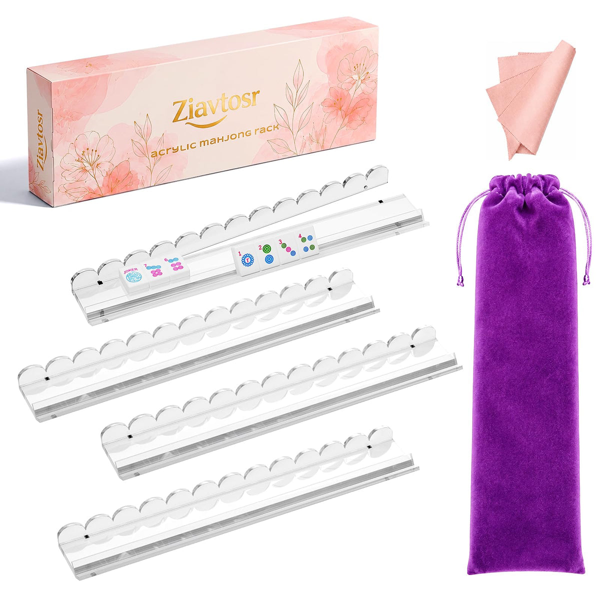 Mahjong Racks with Magnetic Pushers A733134