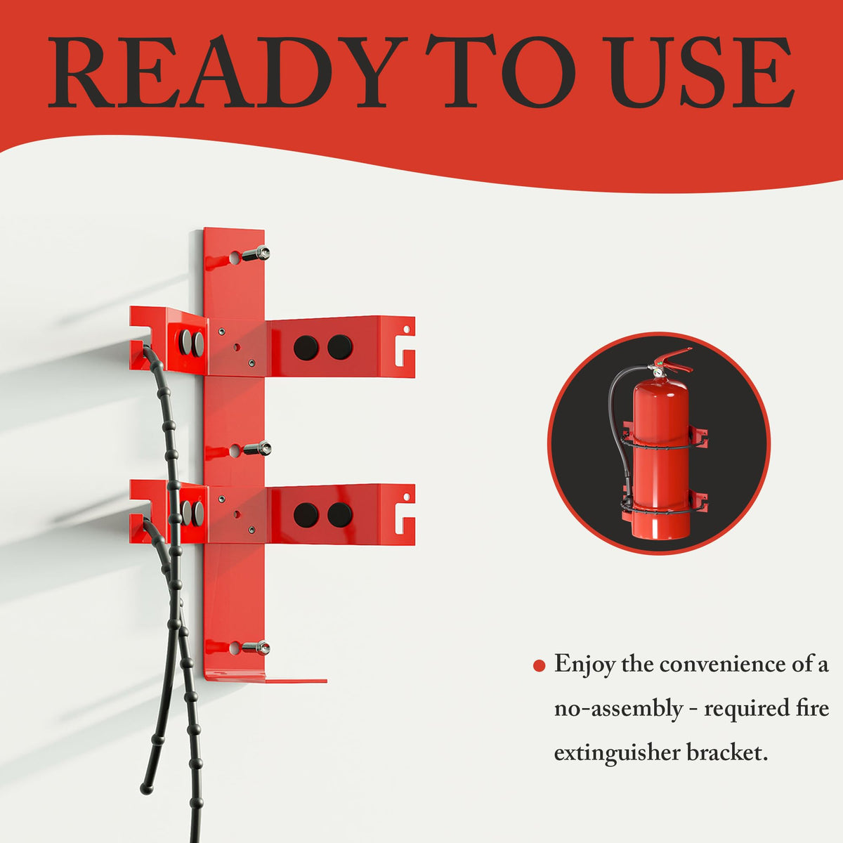 Fire Extinguisher Mount Bracket 2.5&5lb 1 Pack W2441