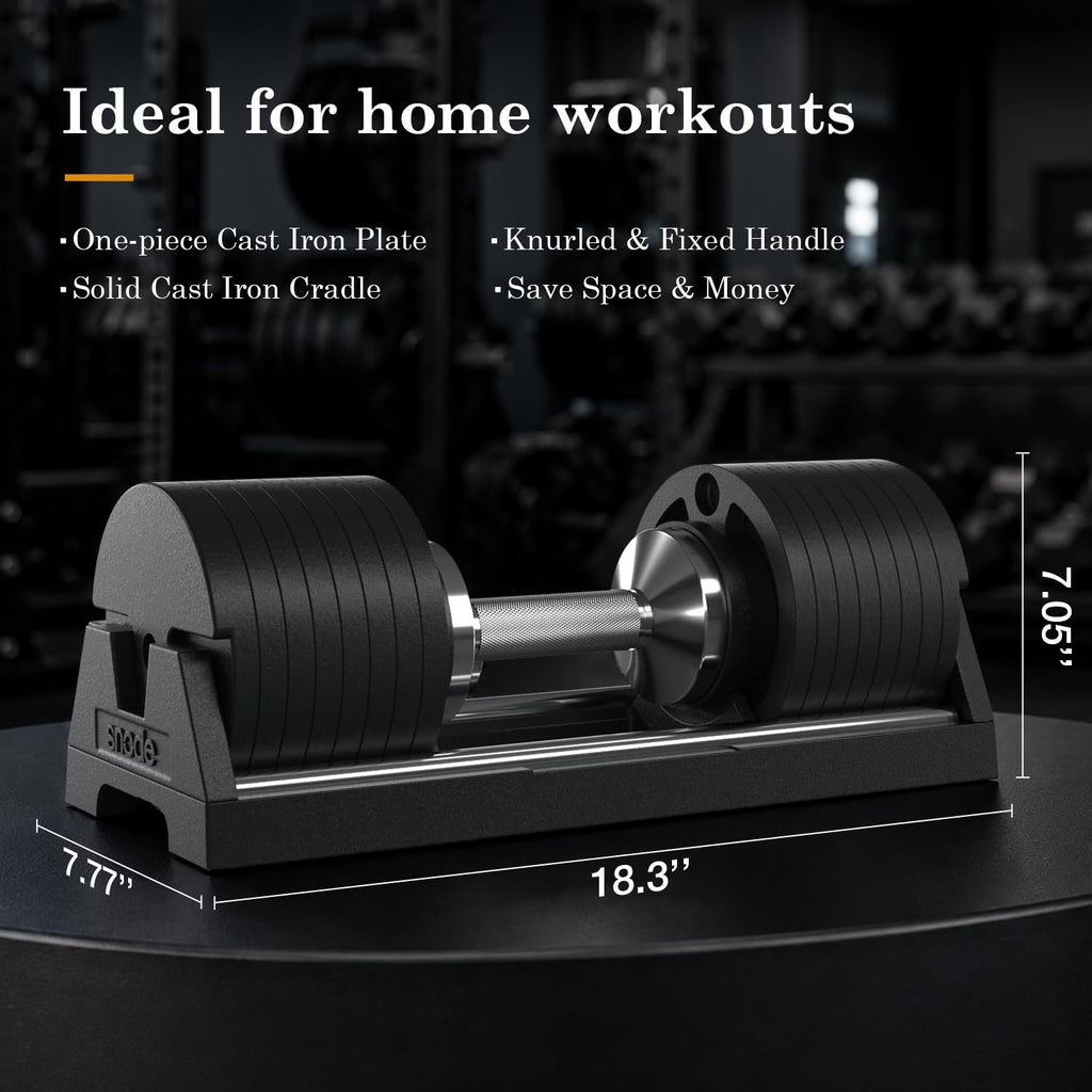Adjustable Cast Iron Dumbbells 80LBs U219809
