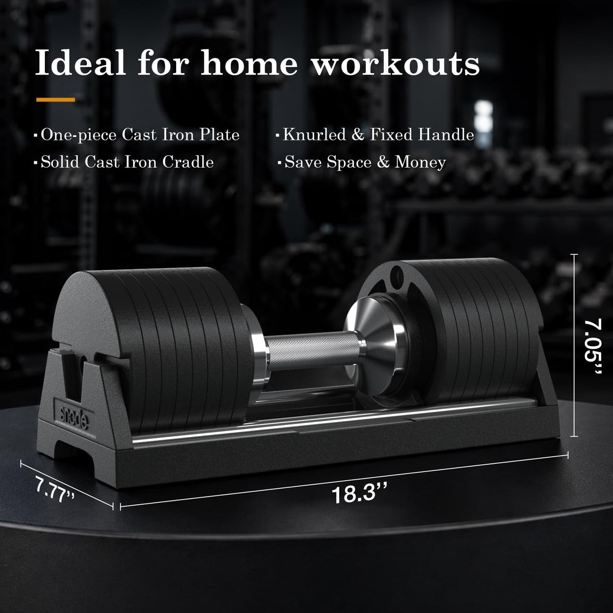 Adjustable Cast Iron Dumbbells 80LBs U219809