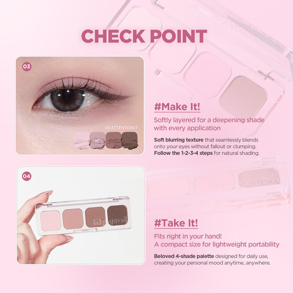 4-Shade Korean Eyeshadow Palette V601