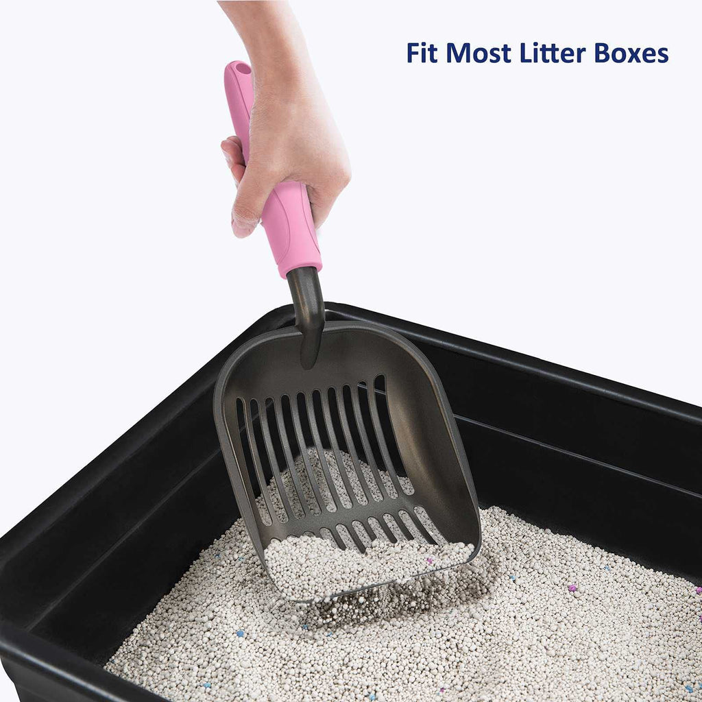 Non-Stick Aluminum Alloy Cat Litter Scoop with Long Handle D75299