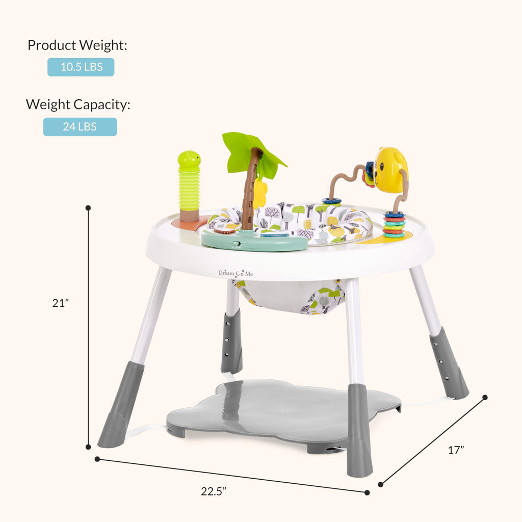 2 in 1 Baby Activity Center and Play Table with 3 Detachable Toys I891