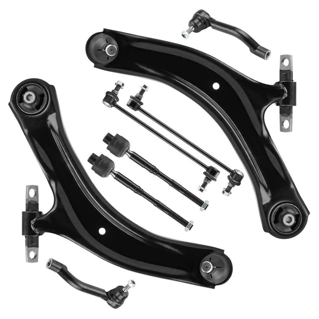 Front Lower Control Arm End Link Sway Bar Tie Rod 8Pcs Suspension Kit B6996
