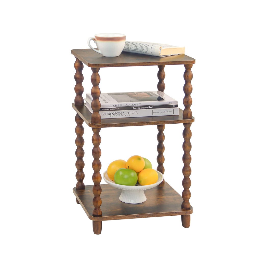 Small 3-Tier Side Table with Shelf S611246