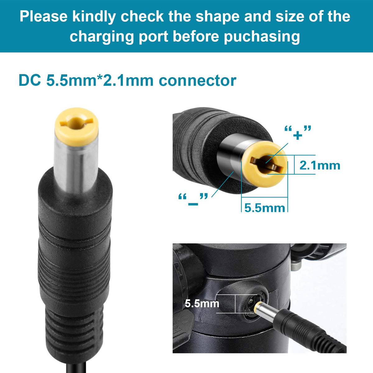 54.6V 2A Charger 5.5mm for 48V Battery H6760