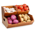Wooden Stackable Pantry Storage Bins N1161
