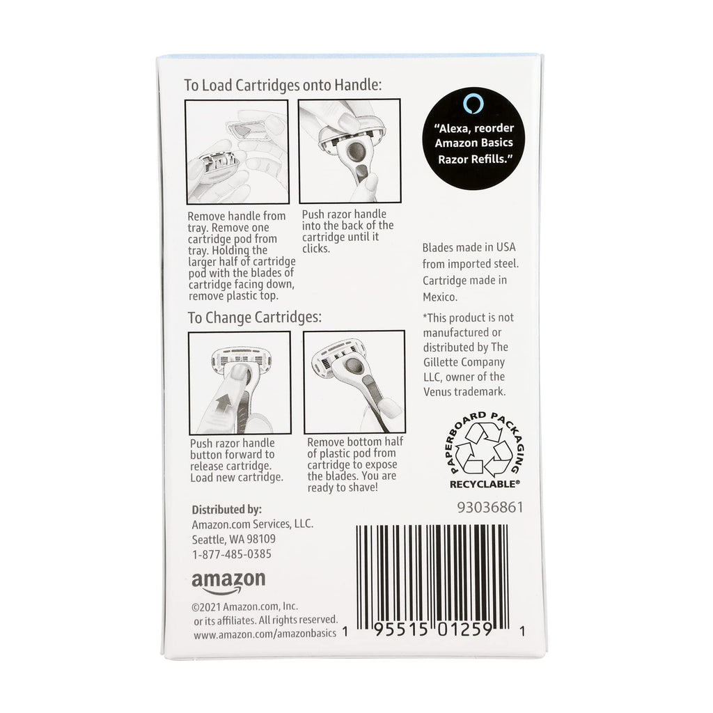 5-Blade Razor Refills 6 Count Pack of 2 L688