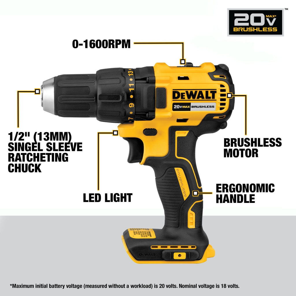 20V MAX Cordless Drill Driver and Circular Saw Combo Kit with 2 Ah Batteries and Charger D309