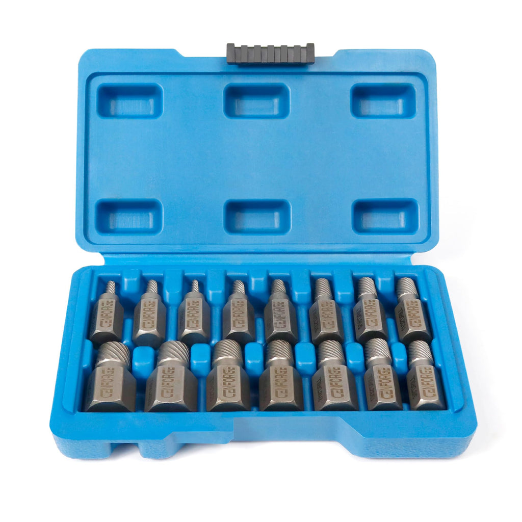 15 Pc Hex Head Screw Extractor Set Chrome Molybdenum Steel G438