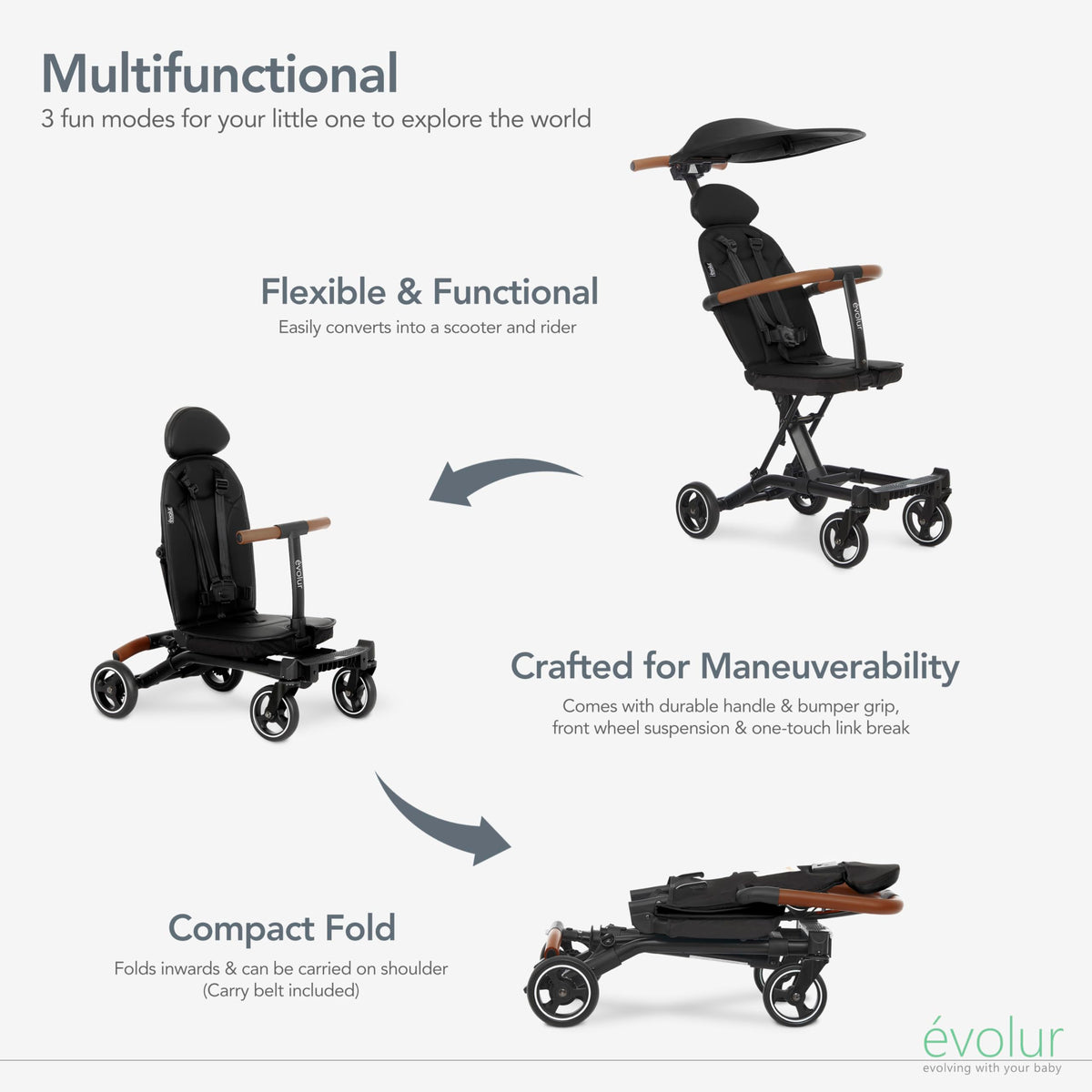 Lightweight Umbrella Stroller with Canopy D38020