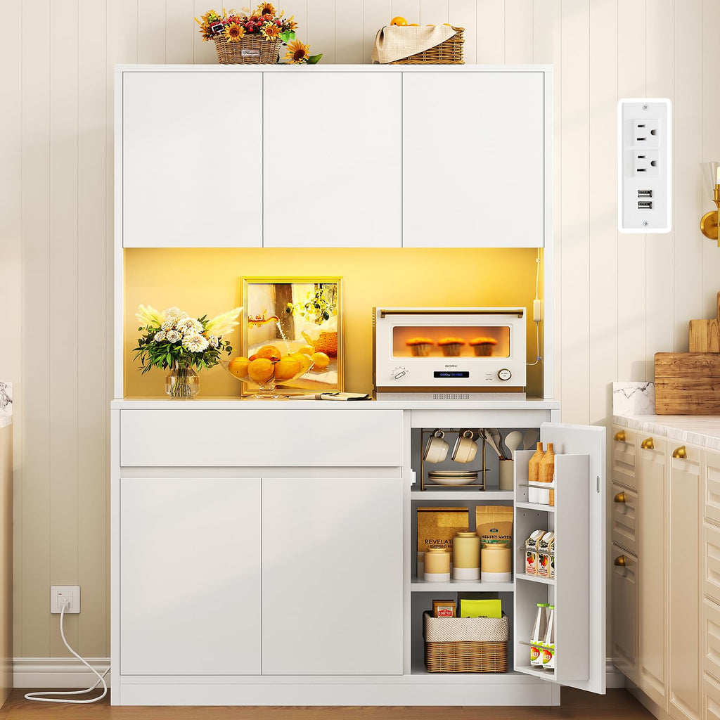 Pantry Cabinet with Charging Station C213981