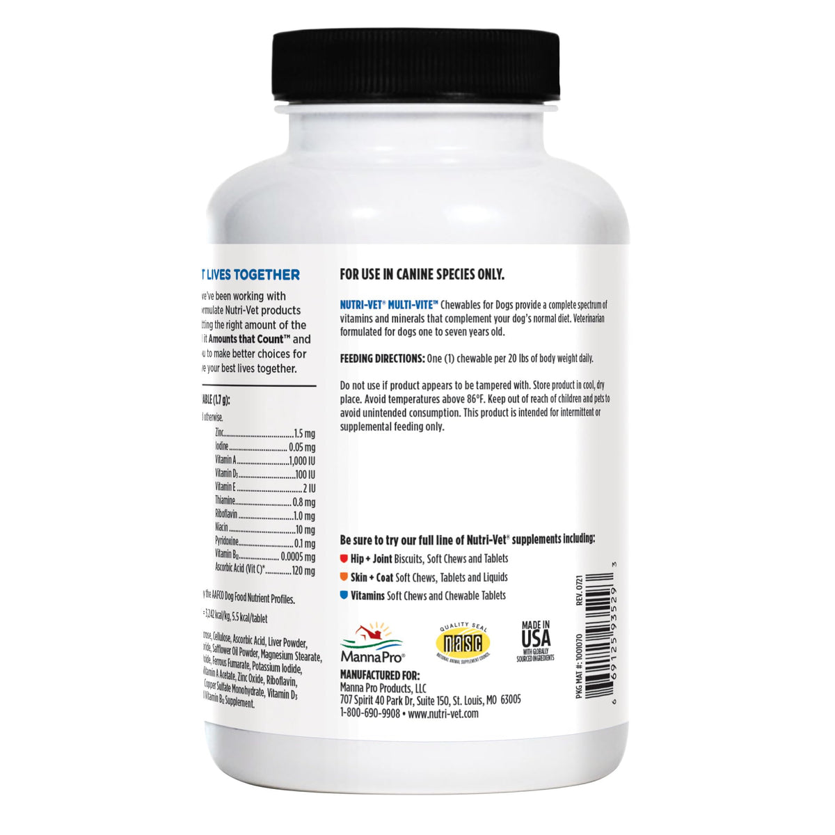 Dog Multivitamin 180 Count K71988