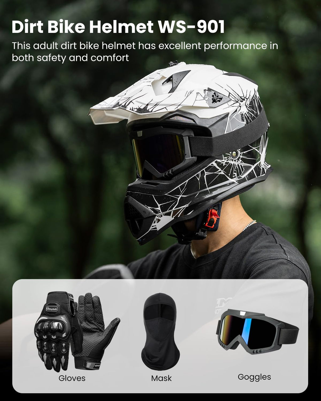 DOT Approved Full Face Motocross Helmet U534559