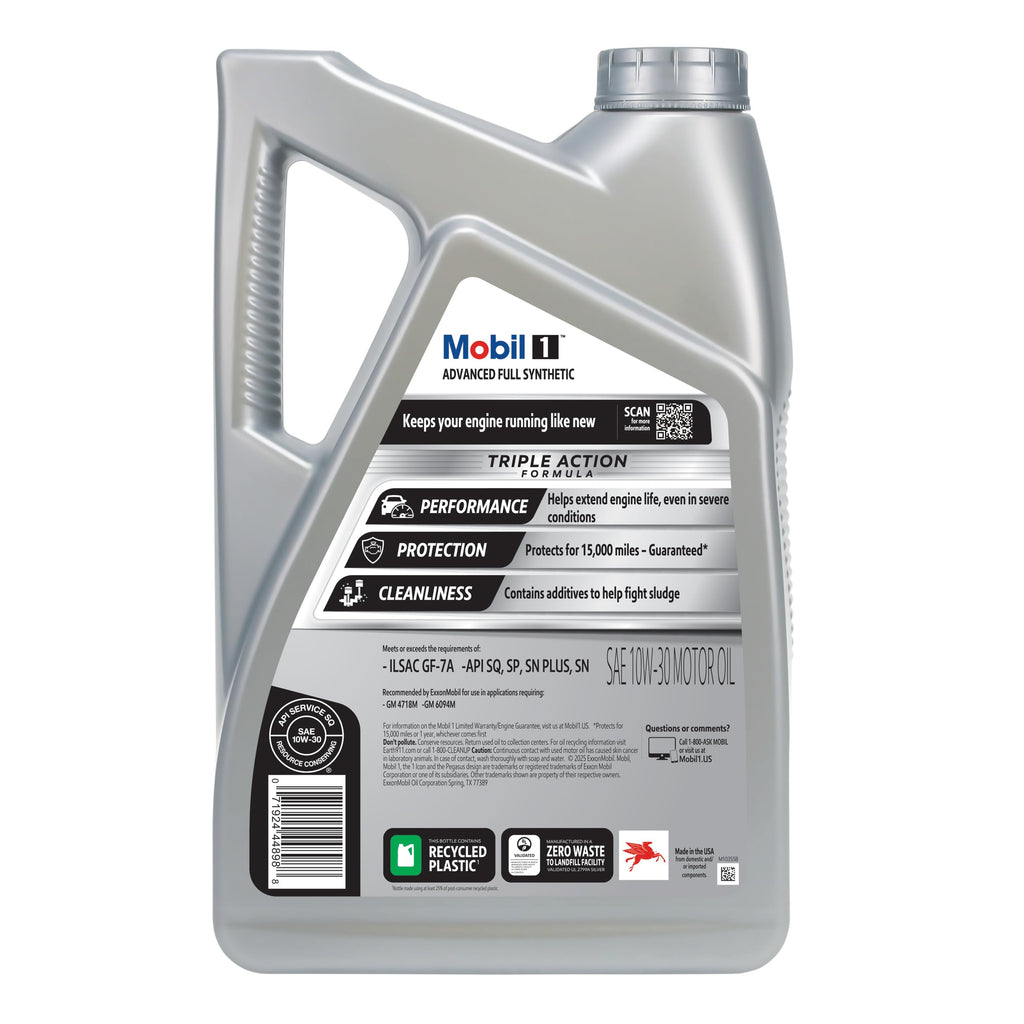 Full Synthetic 10W-30 Motor Oil 5 Quart S6988