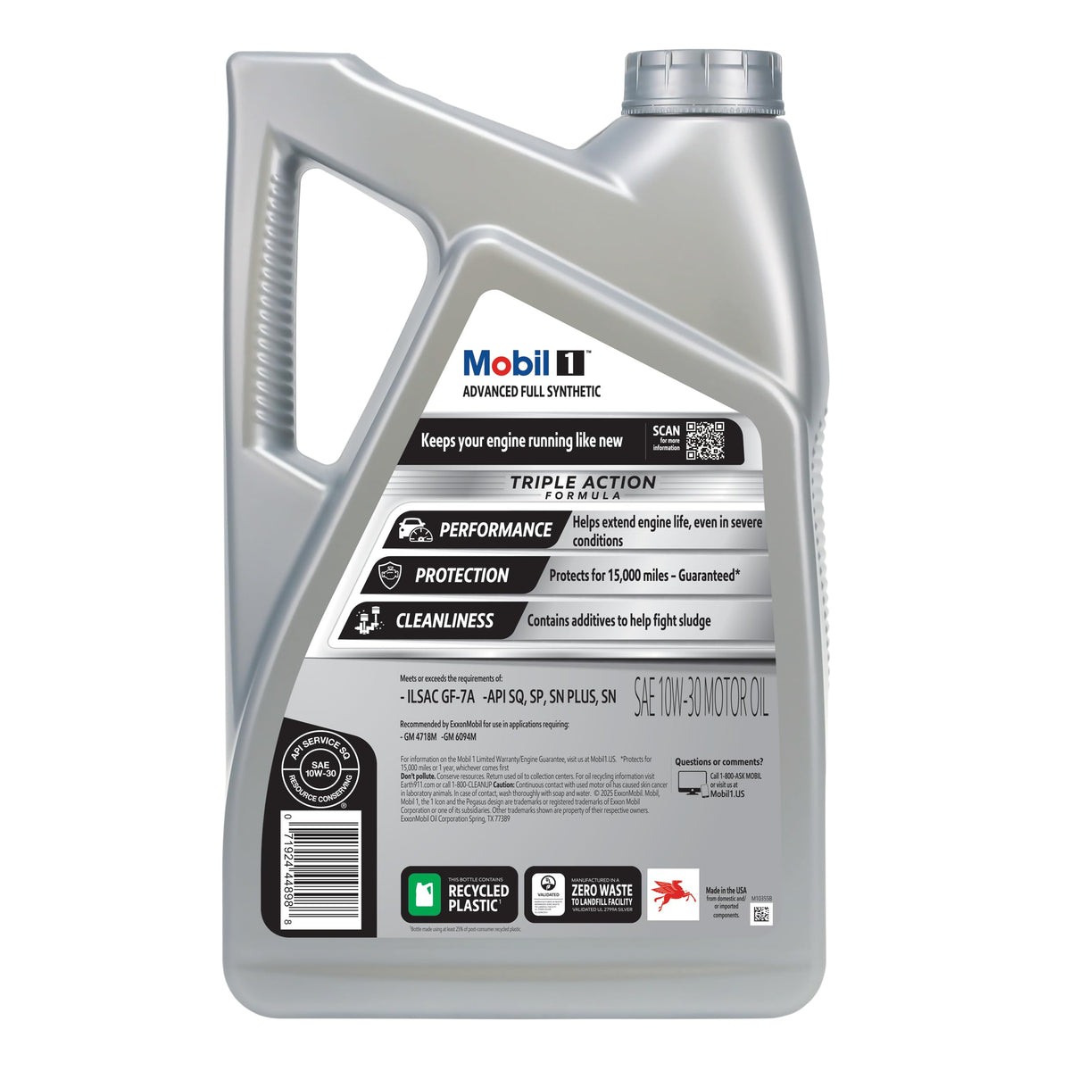 Full Synthetic 10W-30 Motor Oil 5 Quart S6988