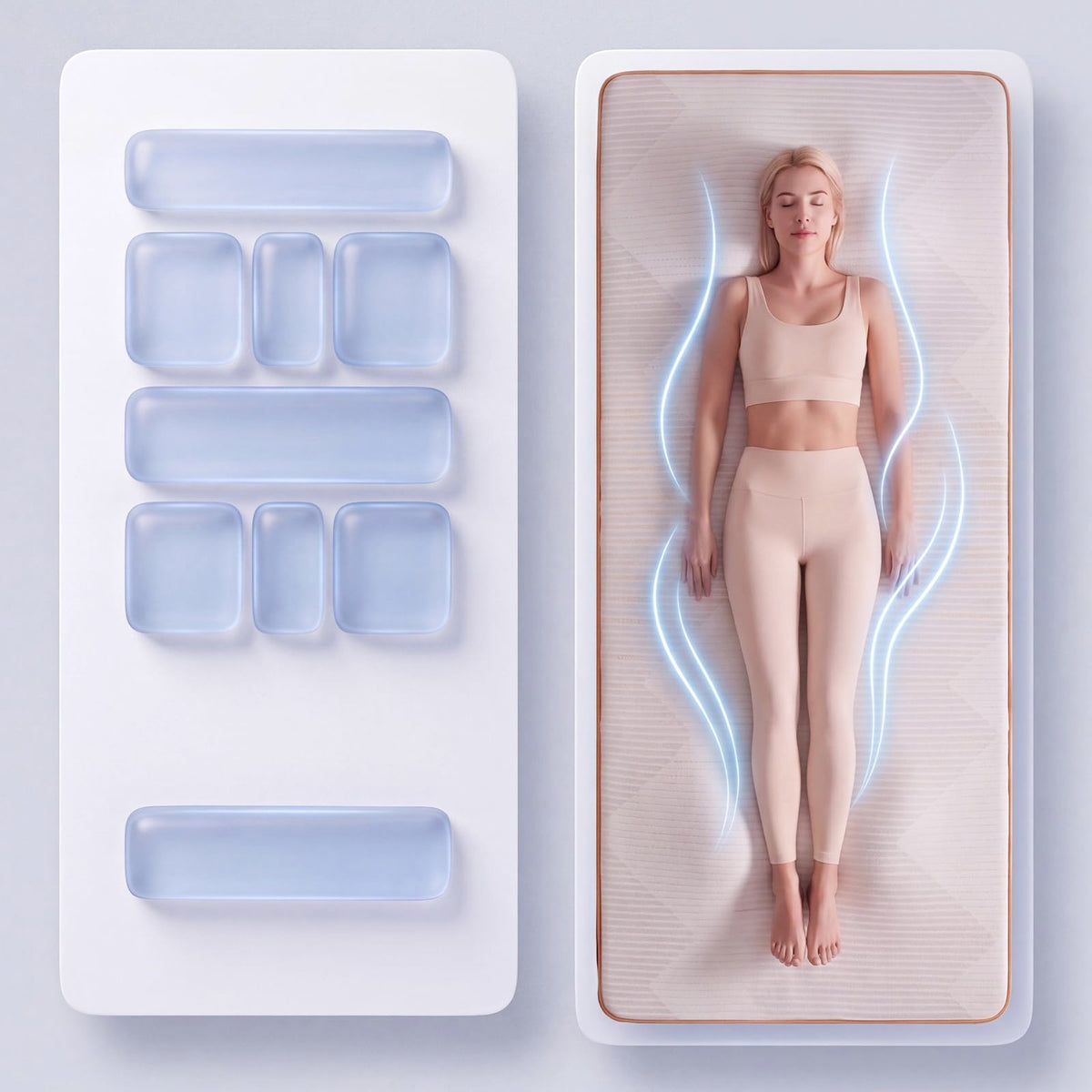 White Heated Full Body Massage Mat W423373